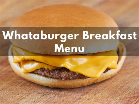 whataburger breakfast menu